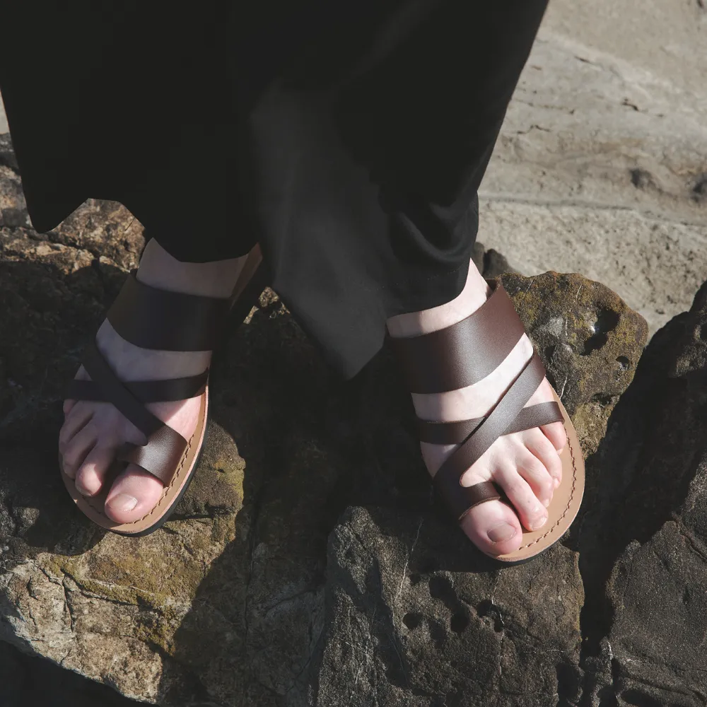 The Good Shepherd  Vegan - Leather Alternative Sandal | Brown