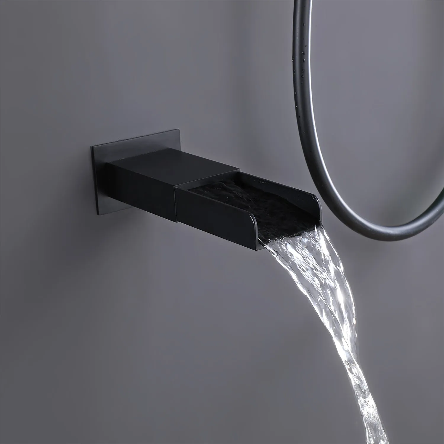 Wall Mount Bathroom Luxury Rainfall Mixer Shower Tub Spout Combo Set RB0945