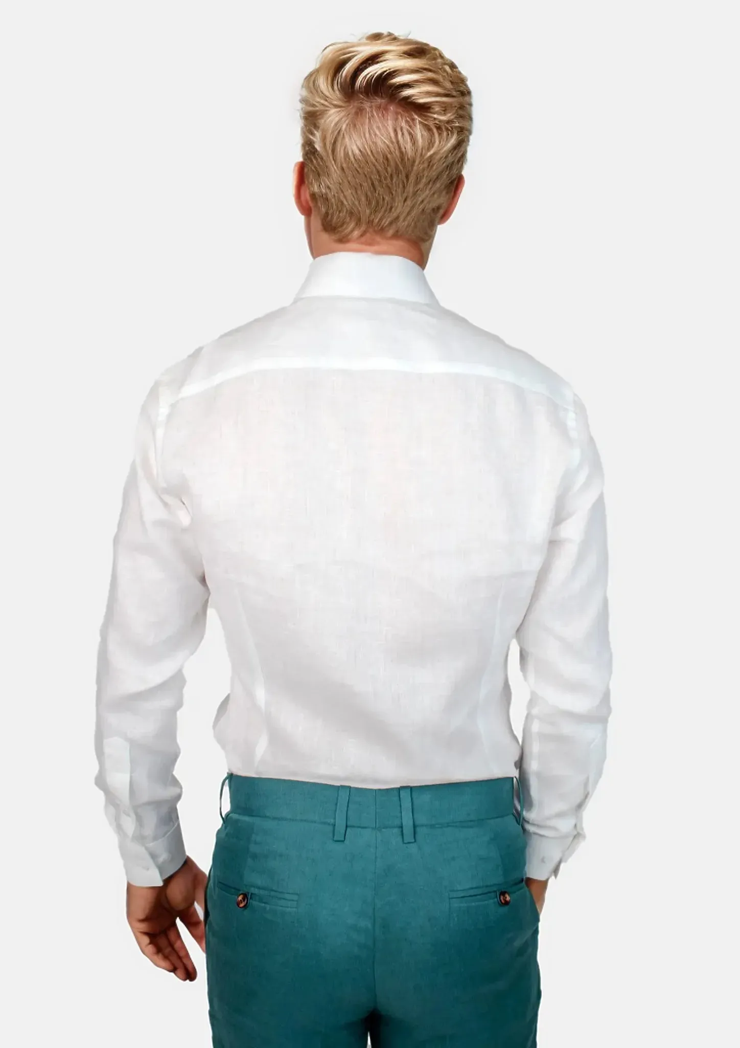 White Pure Linen Shirt