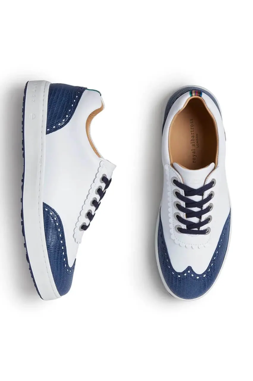 Women's Royal Albartross Golf Shoes | Primrose White/Navy