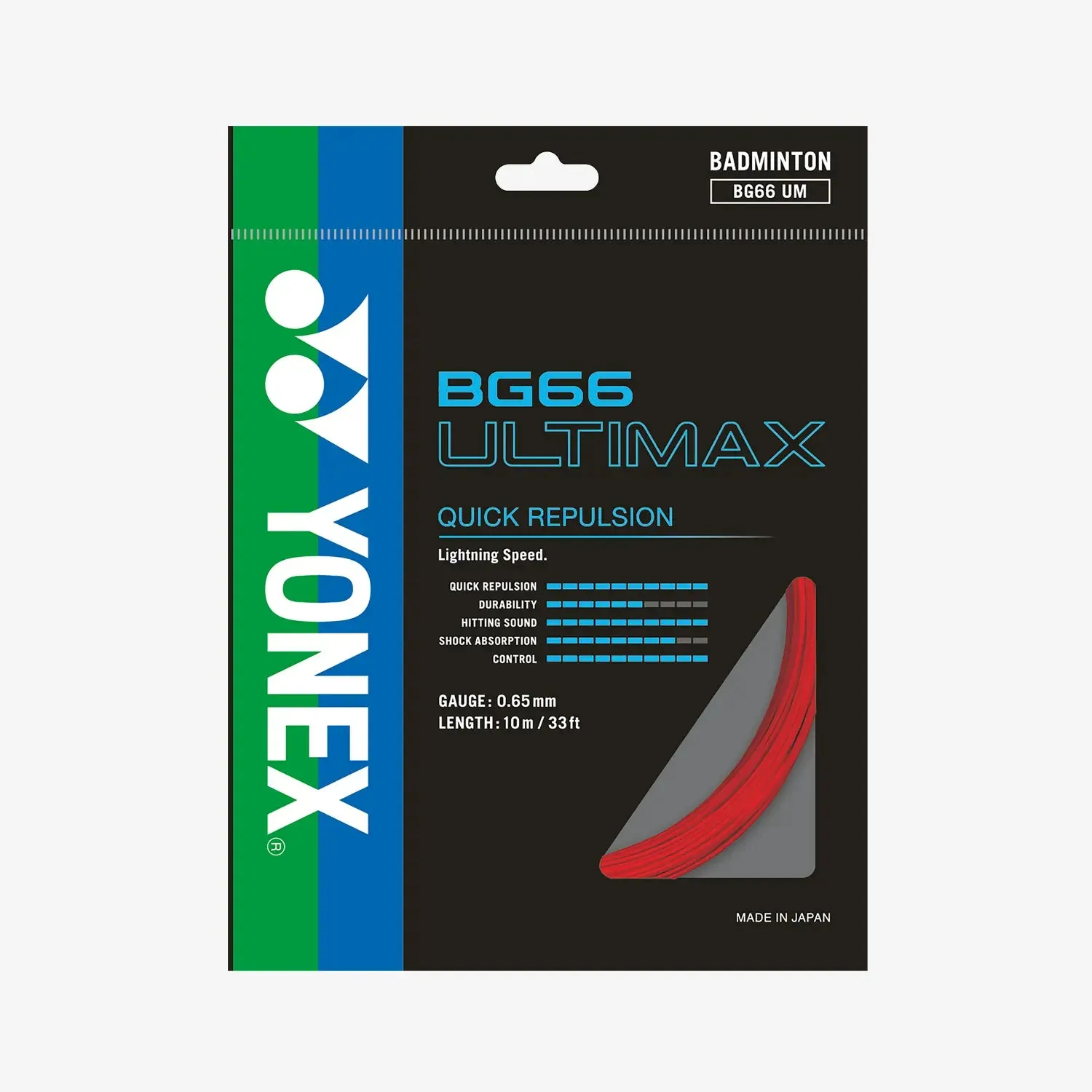 Yonex BG 66 Ultimax 10m Badminton String (9 Colors)