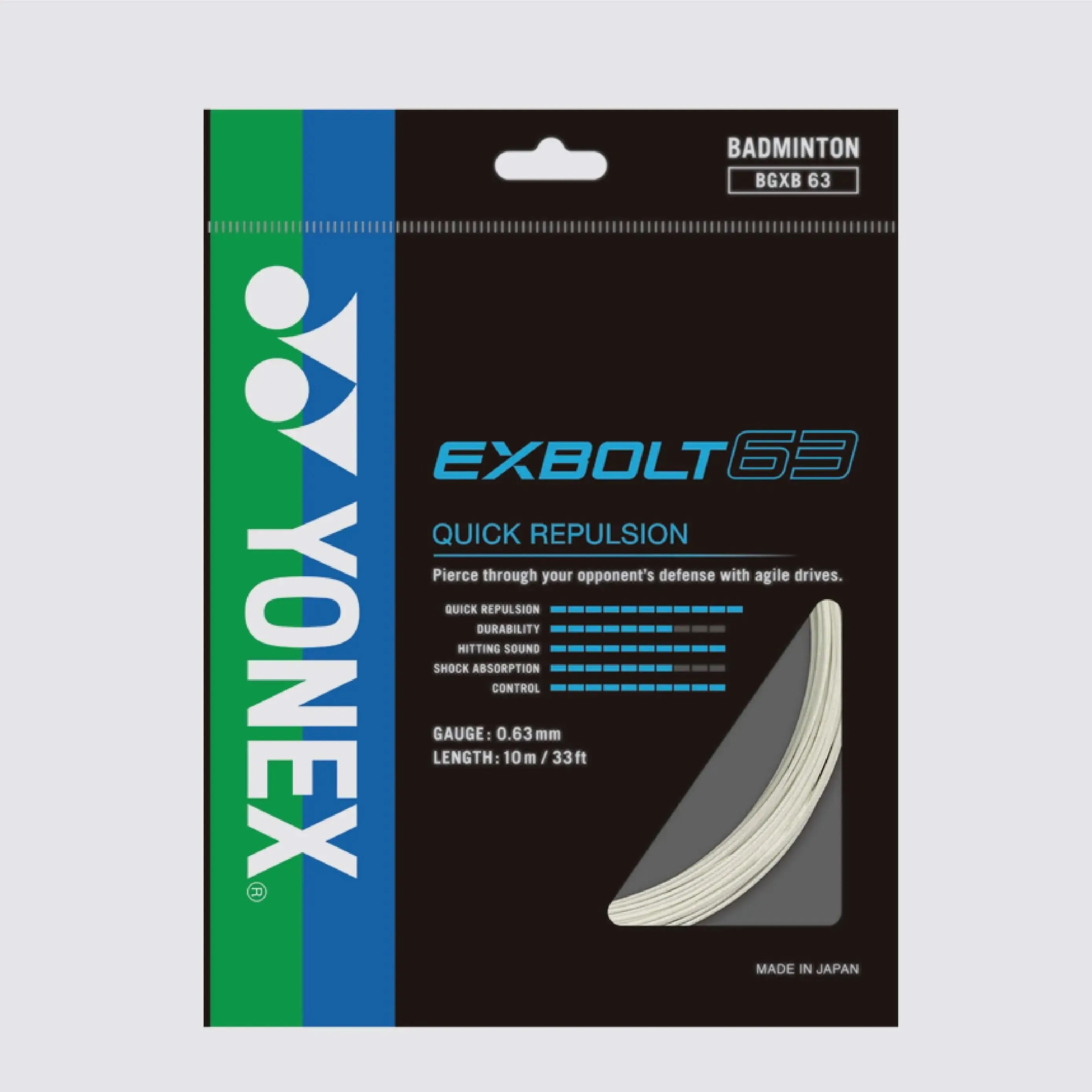 Yonex Exbolt 63 10m Badminton String (3 Colors)