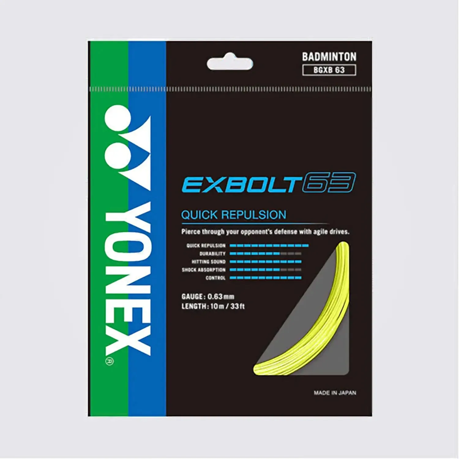 Yonex Exbolt 63 10m Badminton String (3 Colors)