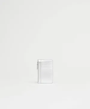 Zip Card Holder - Silver